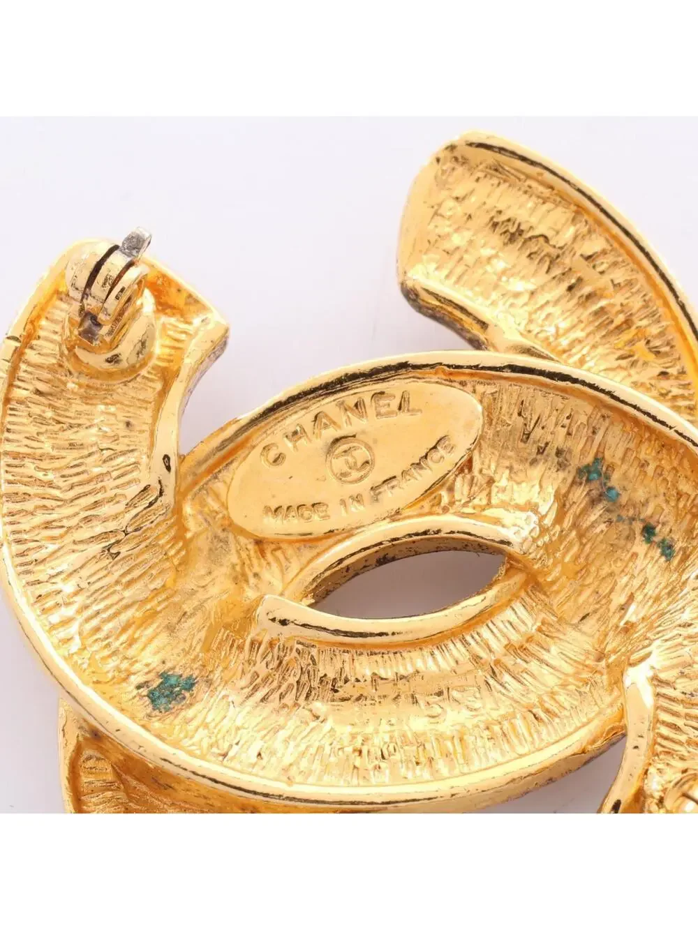 Chanel Cc Logo Brooch Metal #246670C11B